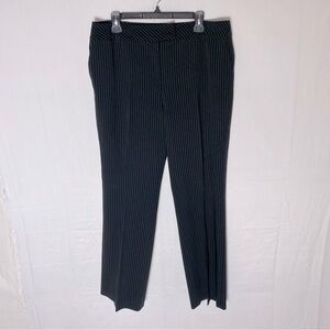 Nygard Black Pin Striped High Rise Wide Leg Pants 14